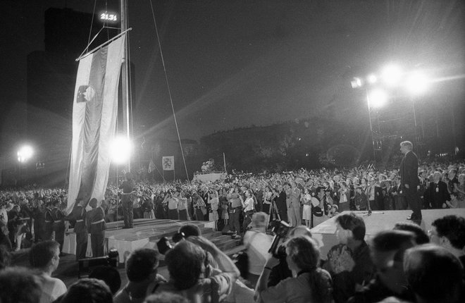 Osamosvojitvena proslava čez tri tedne FOTO: Igor Modic
