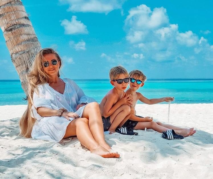 Fotografija: Hajdi z družino uživa na Maldivih. FOTO: Instagram