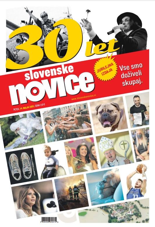 Naslovnica jubilejne priloge ob 30-letnici izida Slovenskih novic. FOTO: Slovenske novice