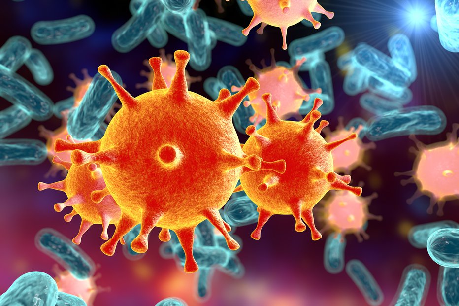 Fotografija: Znanstveniki raziskujejo obnašanje virusa in protiteles. FOTO: Dr_microbe Getty Images/istockphoto