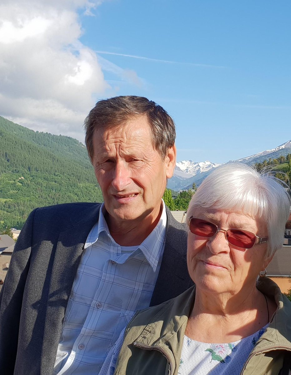 Fotografija: Franc z ženo Milko v francoskih Alpah leta 2016 FOTOgrafije: Osebni arhiv