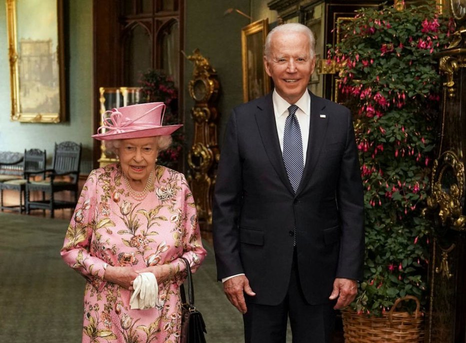 Fotografija: Joe Biden se je srečal s kraljico Elizabeto II. FOTO: Getty Images