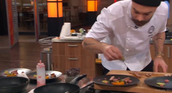 Bruno je užival v kuhanju. FOTO: Pop TV, posnetek zaslona