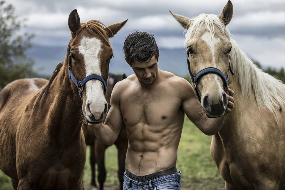 Fotografija: Bajc ima posestvo s konji, ki jih obožuje od mladih nog. FOTO: MATIJA KEBER