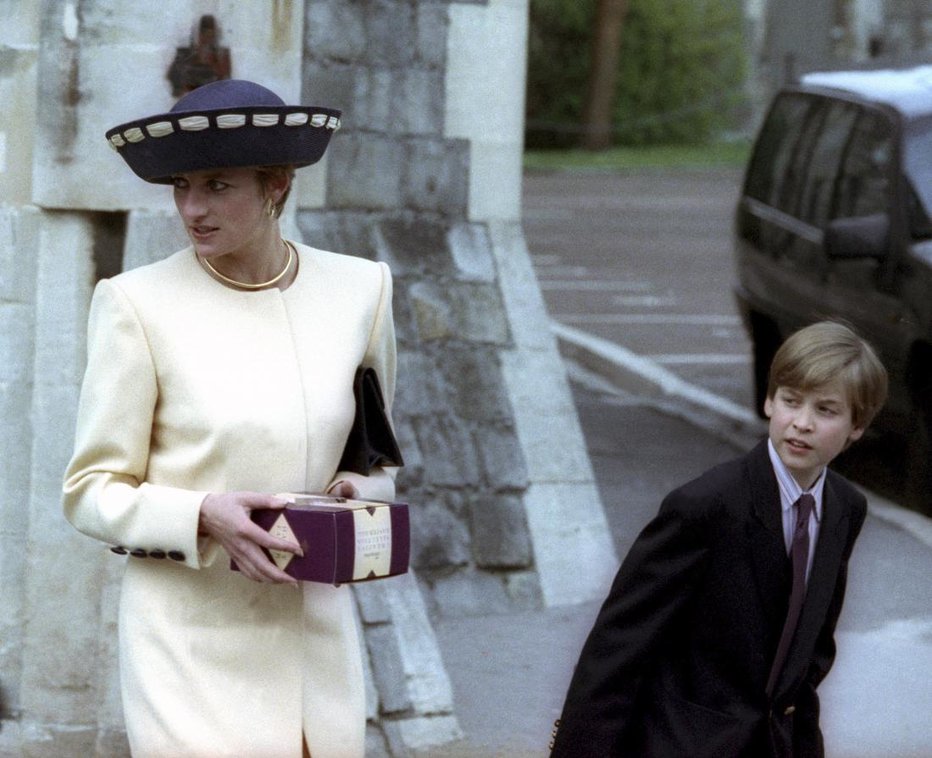 Fotografija: Princesa Diana in princ William. FOTO: Reuters