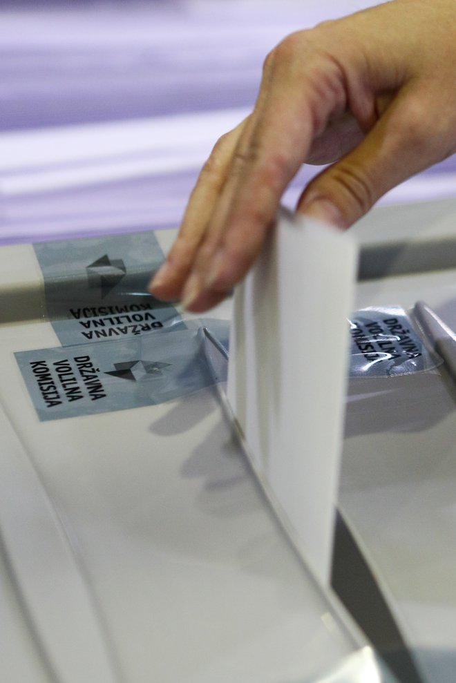 Predčasno glasovanje v Ljubljani. FOTO: Marko Feist