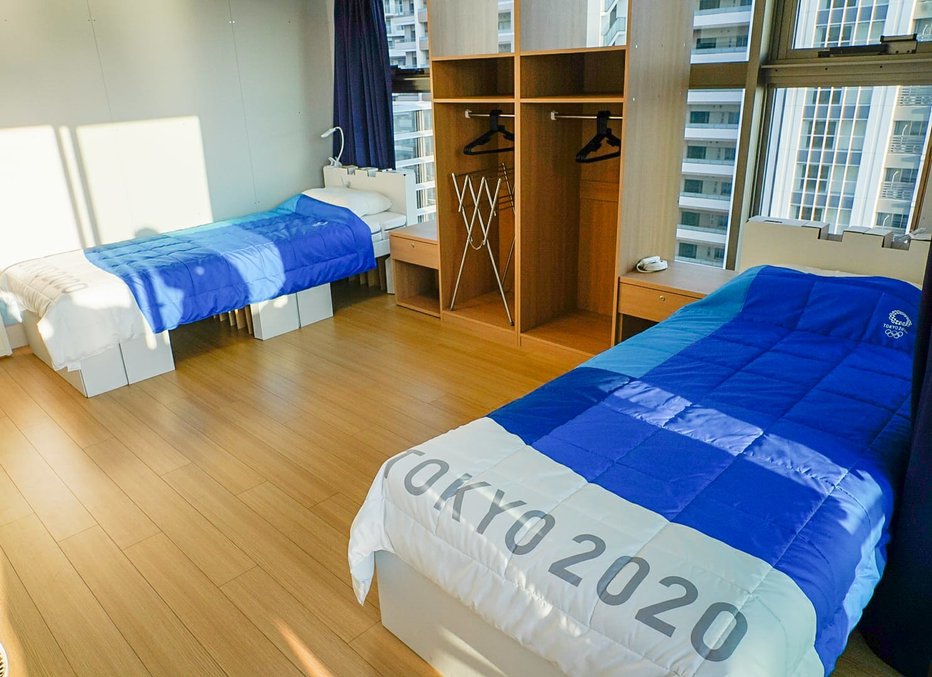 Fotografija: Takšne postelje so pričakale športnike. FOTO: IOC Media