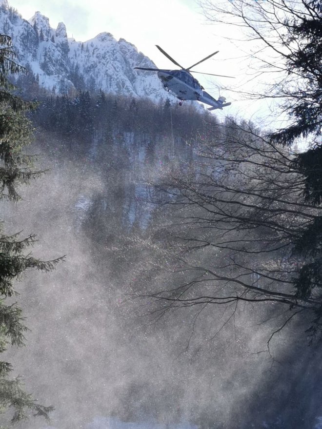 13. februarja letos so umrli trije alpinisti, dva meseca pozneje še turna smučarka. FOTO: GRS Tržič