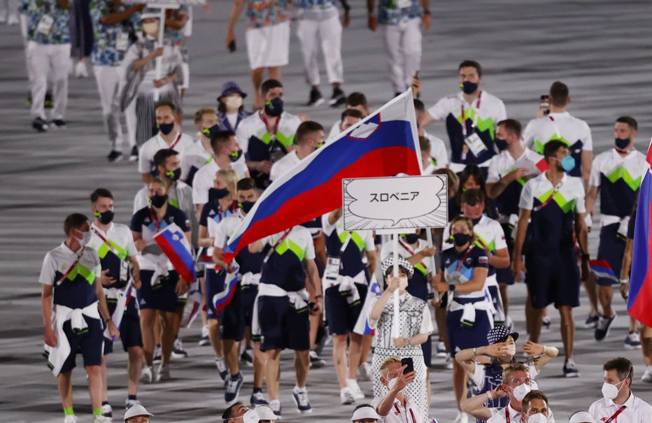 Fotografija: Slovenska olimpijska ekipa. FOTO: Phil Noble, Reuters
