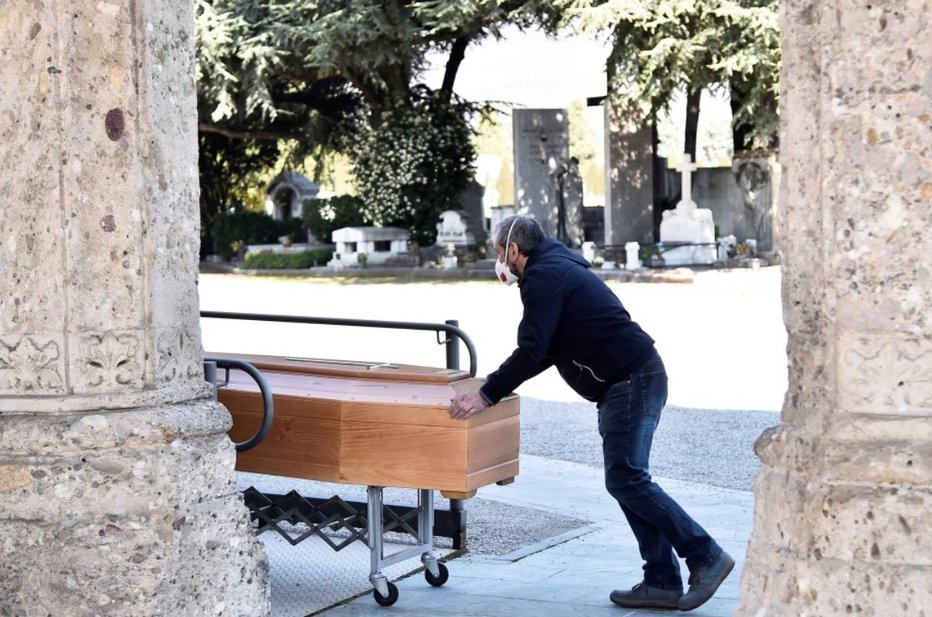 Fotografija: Žrtve koronavirusa, Bergamo. FOTO: Reuters