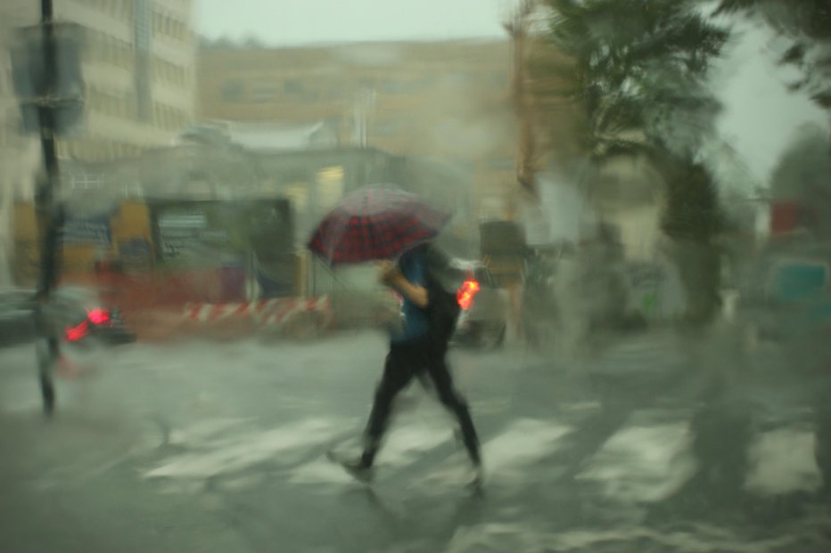 Fotografija: Po državi se pojavljajo plohe in nevihte ter krajevno močnejši nalivi. FOTO: Jure Eržen, Delo 