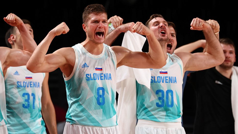 Fotografija: Slovenska košarka ni le Luka Dončić, v Tokiu vsi igrajo kot eden. FOTO: Brian Snyder/Reuters