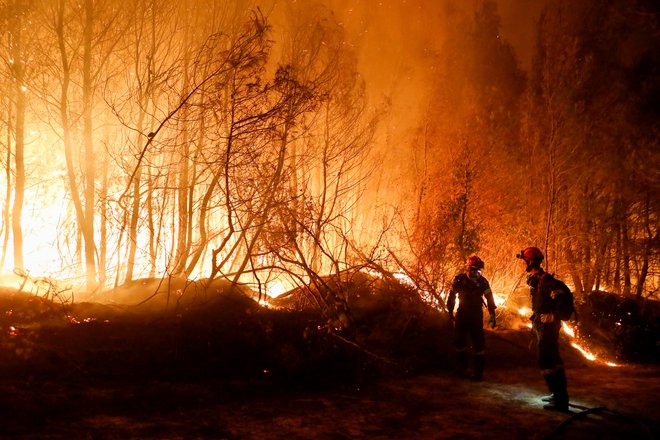Grčijo je zajela ognjena stihija. FOTO: Costas Baltas/Reuters