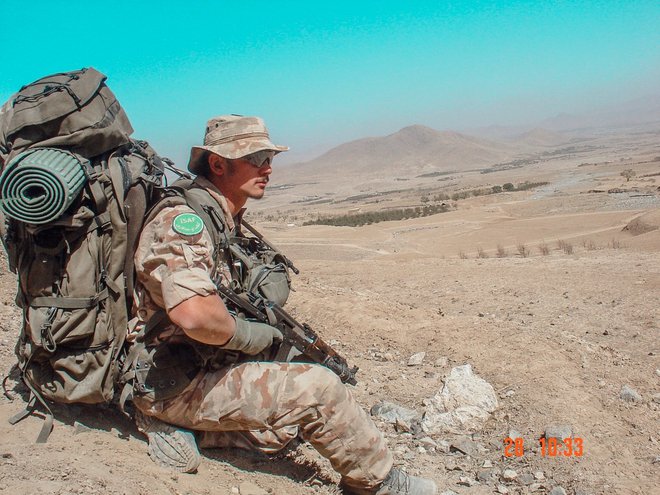 Za seboj IMA 14 let težkega dela v vojski. Pred sedmimi leti je v Afganistanu dal odpoved. FOTO: Osebni Arhiv