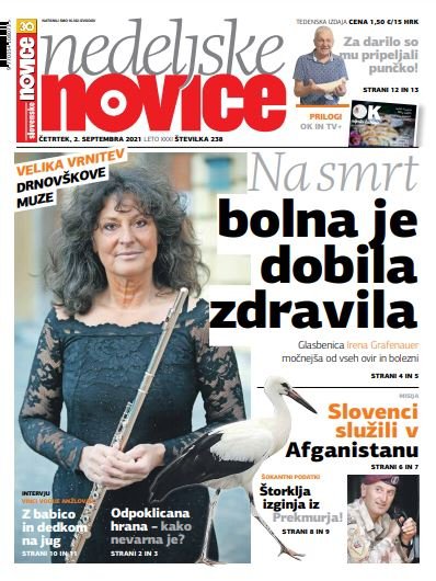 Naslovnica Nedeljskih novic FOTO: S. N.