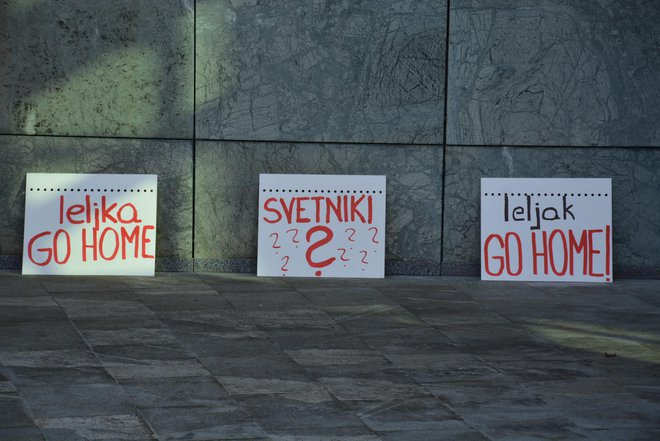 Protest v Radencih. FOTO: O. B.