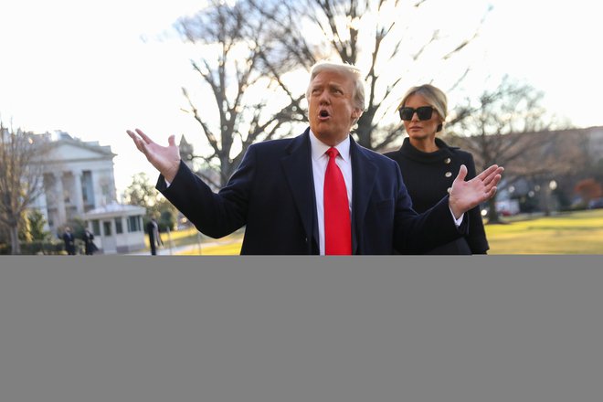 Donald Trump bi šel nazaj v Belo hišo, Melania ne bi več bila prva dama. FOTO: Leah Millis/Reuters