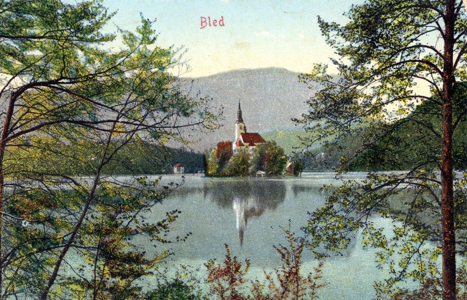 Fotografija: Stara razglednica Bleda Foto: arhiv Turizma Bleda