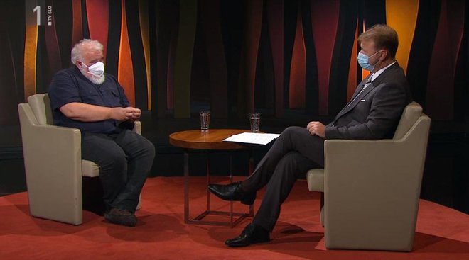 Milan Krek in Jože Možina v oddaji Intervju FOTOGRAFIJI: RTV SLOVENIJA