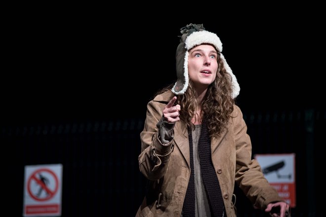 Petra Krančan je prejela posebno priznanje za vlogo Anite v predstavi Antigona v New Yorku. FOTO: Matej Maček