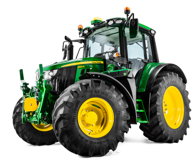 Najboljši vsestranski traktor je john deere 6120 M autopowr. Ima brezstopenjski menjalnik auto powr, kratko medosno razdaljo 2400 mm, največjo skupno dopustno maso 10.450 kg in najnovejšo tehnologijo za natančno kmetovanje. Model je dovolj vsestranski, da lahko opravlja široko paleto različnih nalog, od dela s čelnim nakladalnikom do obdelave tal ali transporta. Ima 120 KM nazivne moči. FOTO: John Deere
