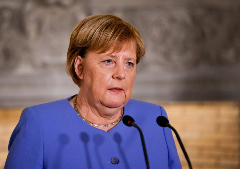 Fotografija: Kanclerka v odhodu Angela Merkel. FOTO: Alkis Konstantinidis, Reuters
