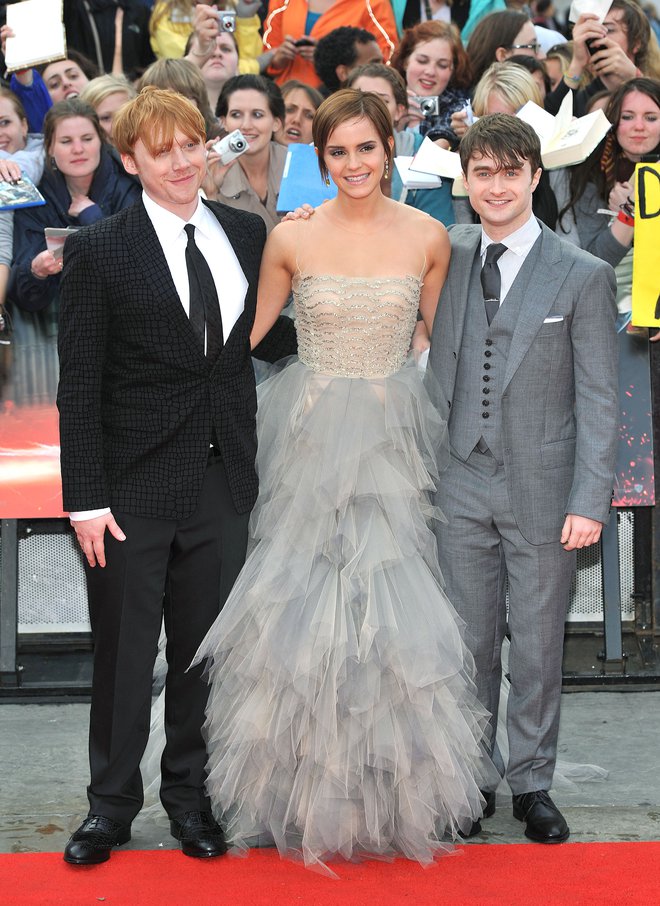 Emma Watson, Daniel Radcliffe in Rupert Grint. FOTO: Guliver/cover Images Wenn
