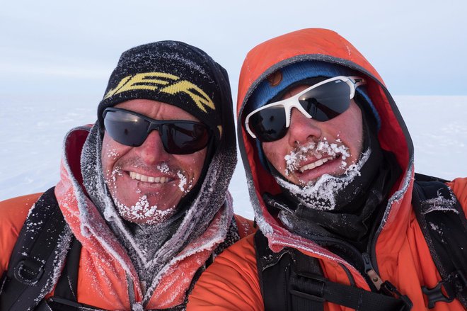 Ivica se rad druži s Slovenci, pred dvema letoma je z Miho Podgornikom prečkal Grenlandijo. FOTO: OSEBNI ARHIV
