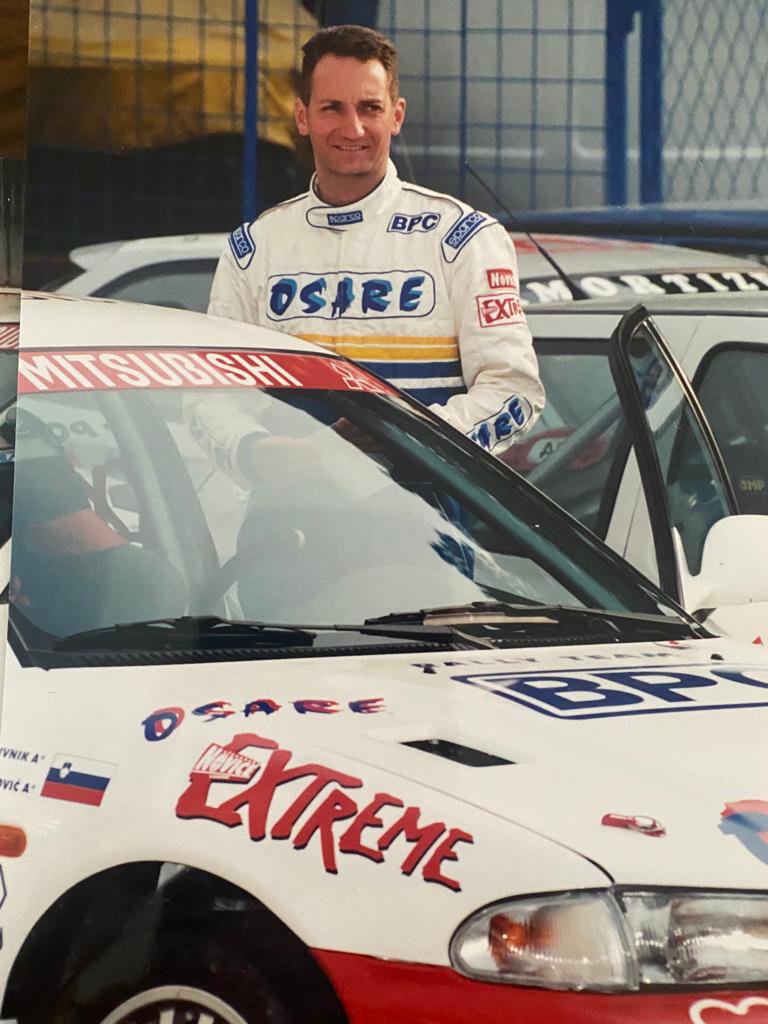 Fotografija: Boris Popovič, ko je osvajal različne dirke. FOTO: Osebni arhiv
