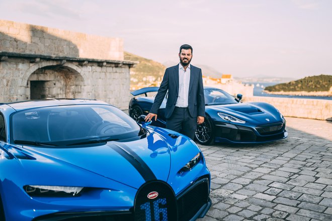 Mate Rimac je s svojim podjetjem v lanskem letu dobil veliko priznanje – v prihodnje bo vodil tudi znamko Bugatti. FOTO: Rimac Automobili
