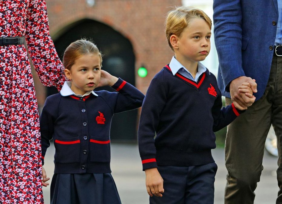 Fotografija: Princ George in princesa Charlotte obiskujeta isto šolo. FOTO: Reuters
