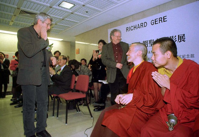 Na kitajski črni listi se je zaradi zavzemanja za svobodni Tibet znašel tudi Richard Gere. FOTO: Reuters
