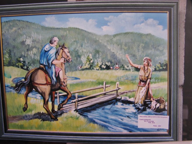 Perica je opozarjala konjenika, da brv ni varna za konja.
