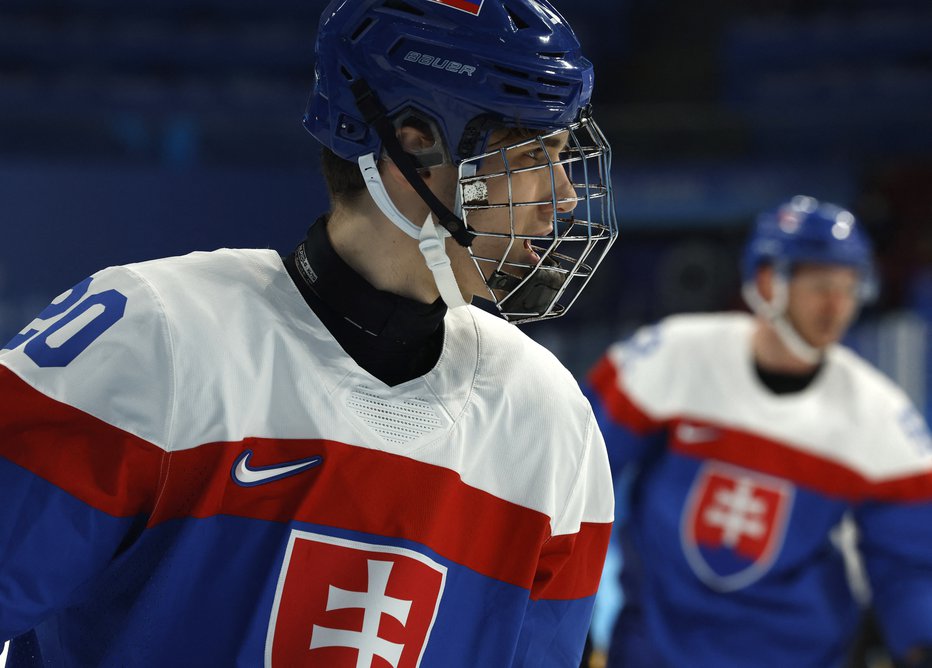 Fotografija: Juraj Slafkovsky bo poleti med osrednjimi imeni nabora NHL. FOTO: Jonathan Ernst/Reuters
