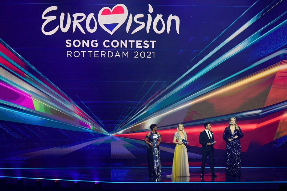 Fotografija: Na lanski Evroviziji na Nizozemskem je zmagala italijanska zasedba Maneskin. FOTO: Piroschka Van De Wouw, Reuters
