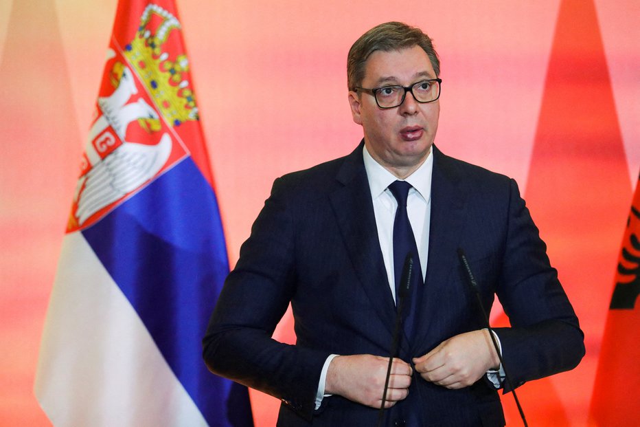 Fotografija: Srbski predsednik Aleksandar Vučić. FOTO: Florion Goga, Reuters
