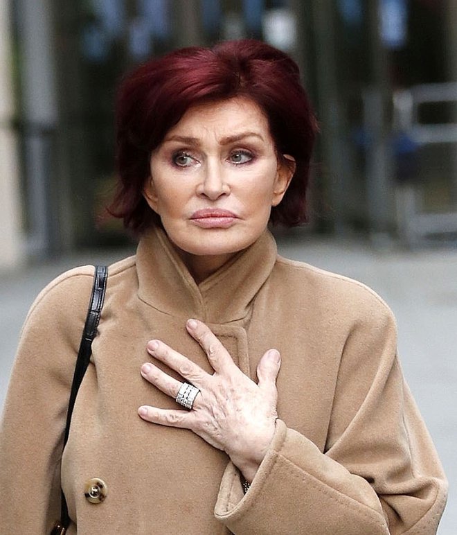 London, UNITED KINGDOM  - *EXCLUSIVE*  - WEB MUST CALL FOR PRICING  - 69-Year-old British TV Personality Sharon Osbourne looks youthful while departing BBC Studios in London.

Sharon looked fresh-faced as she was seen leaving the BBC Studios with a male friend.

BACKGRID UK 21 FEBRUARY 2022,Image: 664235856, License: Rights-managed, Restrictions: , Model Release: no, Pictured: Sharon Osbourne, Credit line: Profimedia
