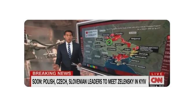 CNN o obisku v Ukrajini. FOTO: Zaslonski posnetek
