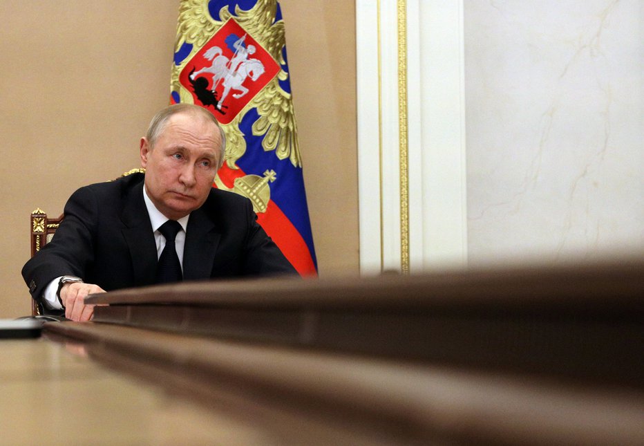 Fotografija: Vladimir Putin je odnos Zahoda do Rusije primerjal s pogromi. FOTO: Sputnik Via, Reuters
