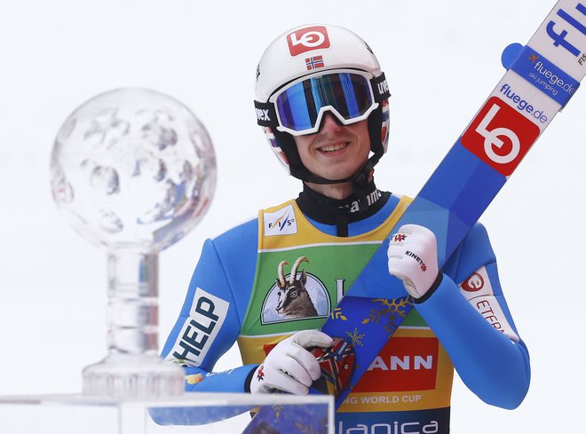 Halvor Egner Granerud je bil najboljši v sezoni. FOTO: Srdjan Zivulovic/Reuters