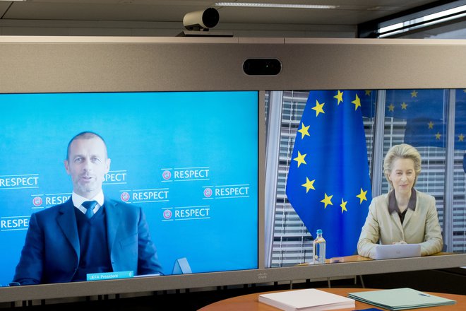 Predloge Aleksandra Čeferina je nedavno podprla tudi predsednica evropske komisije Ursula von der Leyen. FOTO: Etienne Ansotte/EU