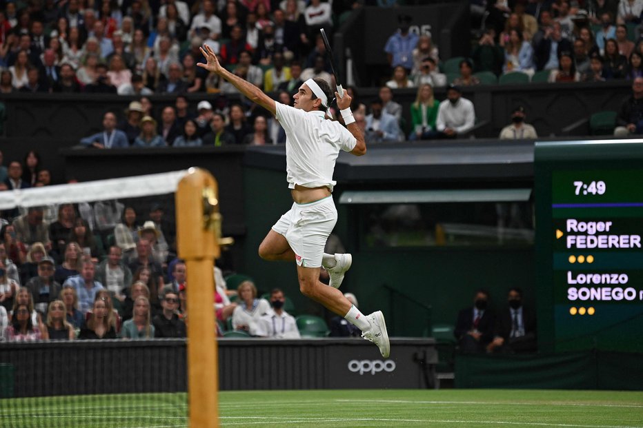 Fotografija: Roger Federer ni daleč od svoje najboljše forme, vprašljiva je vzdržljivost. FOTO: Glyn Kirk/AFP