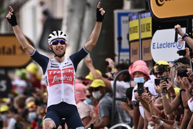 Bauke Mollema je slavil svojo drugo etapno zmago na Touru. FOTO: Anne-Christine Poujoulat/AFP
