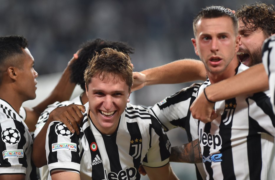 Fotografija: Federico Chiesa je prinesel zmago Juventusu. FOTO: Massimo Pinca/Reuters