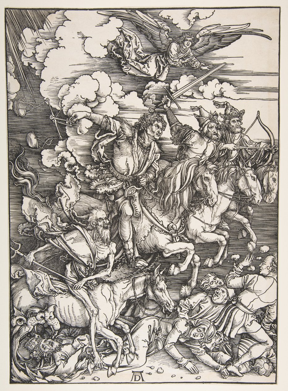 Fotografija: Albrecht Dürer: Štirje jezdeci apokalipse
