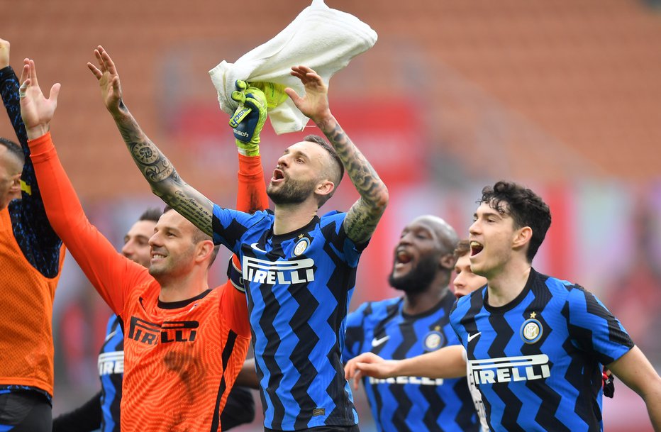 Fotografija: Inter je po letu 2010 spet prvak Italije. FOTO: Daniele Mascolo/ Reuters