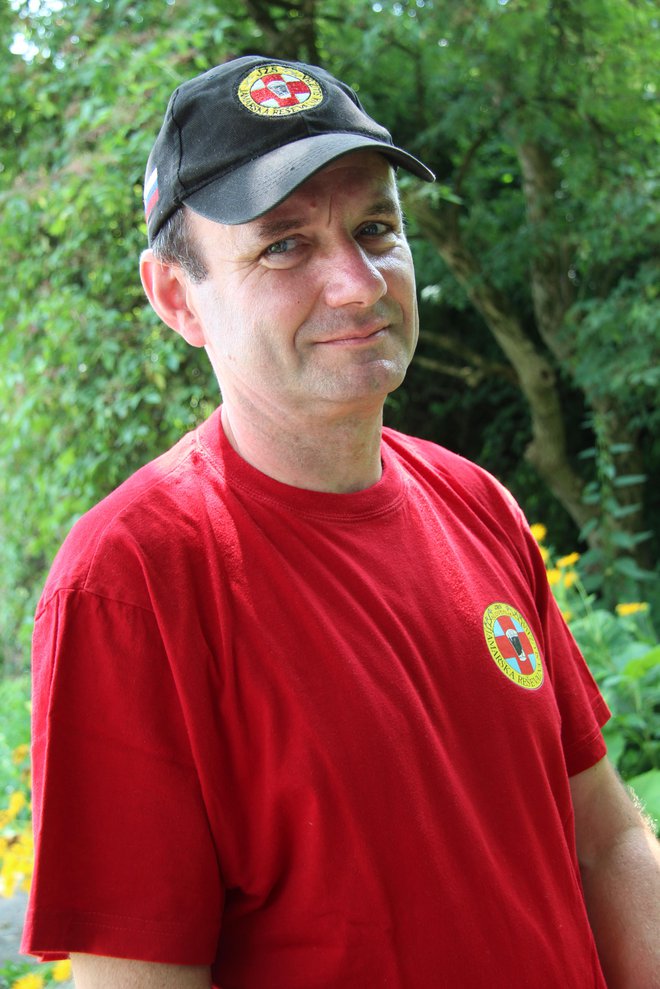 Vodja Jamarske reševalne službe Slovenije Walter Zakrajšek FOTO: Špela Ankele
