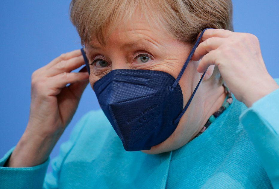Fotografija: Nemška kanclerka Angela Merkel. FOTO: Hannibal Hanschke/Afp