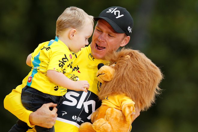 Britanski kolesarski as je z ekipo Sky, ki se je leta 2018 preimenovala v Ineos, štirikrat zmagal na Touru. FOTO: Christian Hartmann/Reuters