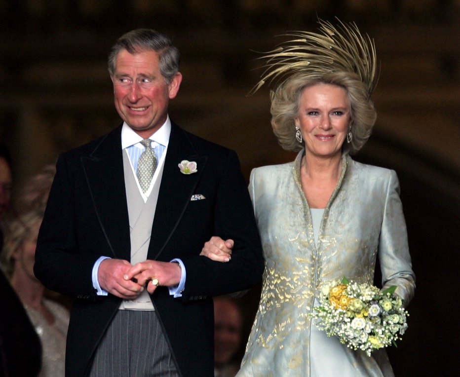 Fotografija: Charles in Camilla sta se poročila 9. aprila 2005. FOTO: Toby Melville/Reuters
